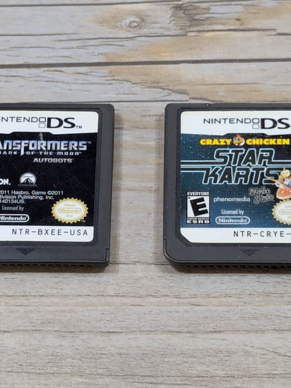 Transformers Dark of the Moon Autobots & Crazy Chicken Star Karts Nintendo DS